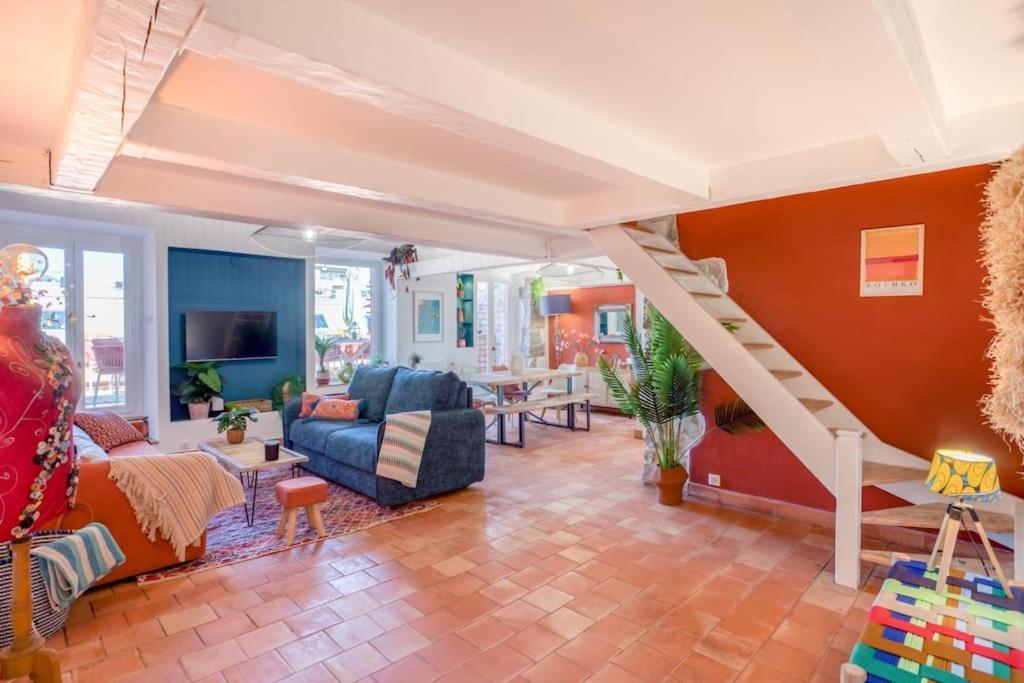 #48 Suite Jean Top Floor Terrace 5Min Walk Sea Ac Niza Exterior foto