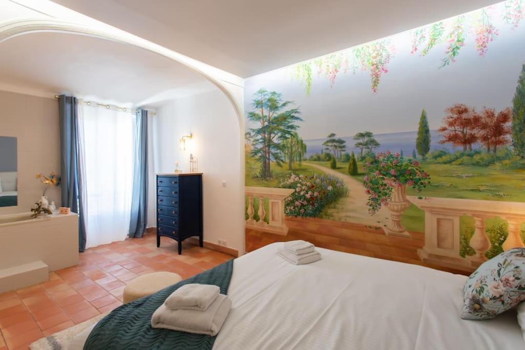 #48 Suite Jean Top Floor Terrace 5Min Walk Sea Ac Niza Exterior foto