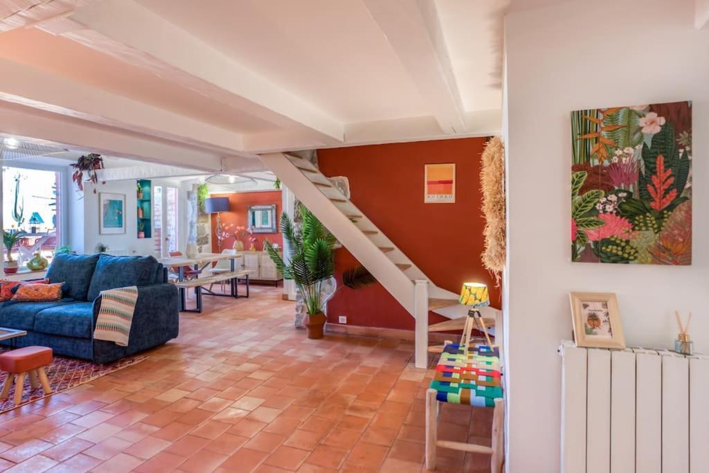 #48 Suite Jean Top Floor Terrace 5Min Walk Sea Ac Niza Exterior foto